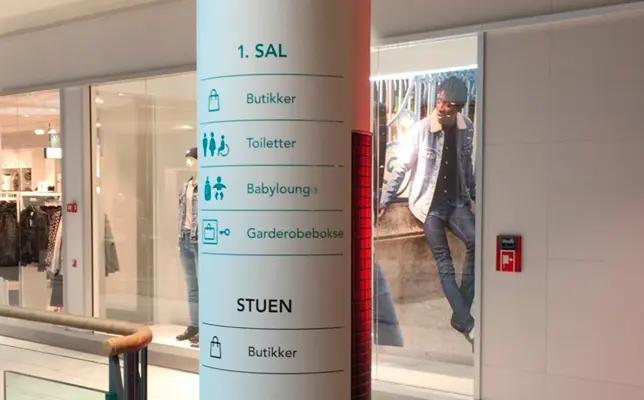 Inddørs wayfinding