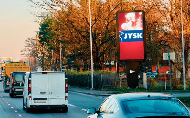 Jysk digital skilt